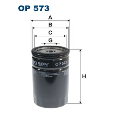 Filtru ulei FILTRON OP 573