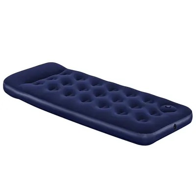 Bestway Saltea gonflabilă catifelată cu pompă de picior, 185x76x28 cm