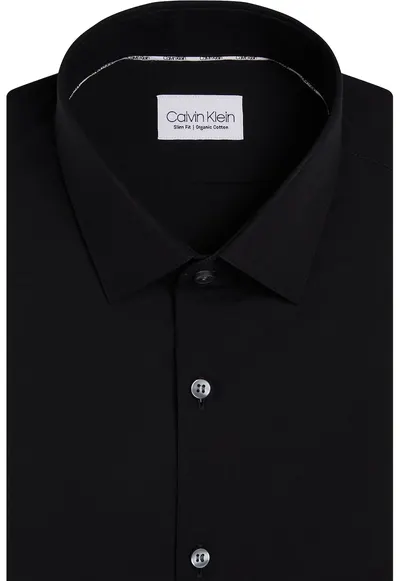 Camasa slim fit uni - Bleumarin inchis