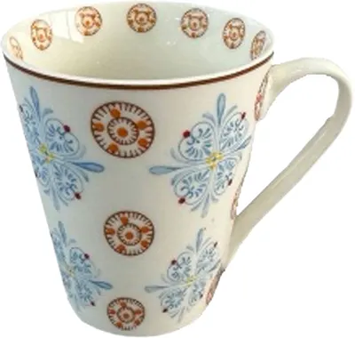 Ceaşcă Maison - Dolce, New Bone China, elemente albastre, 280 ml