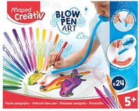 Set creativ Maped Creativ - Blow Pen Art, 31 piese