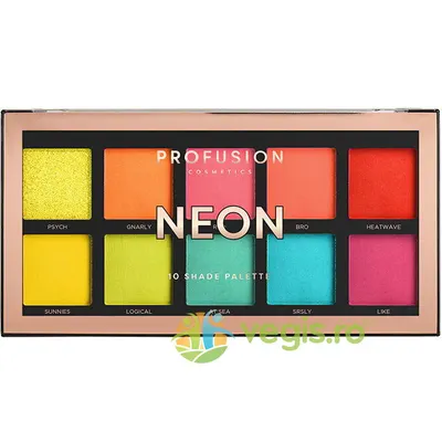 Paleta Farduri 10 Nuante Neon 103g