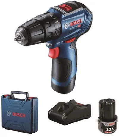 Șurubelniță cu percuție fără fir Bosch - Professional GSB 12V-30, 2 x GBA 12V 2.0Ah, GAL 12V-40