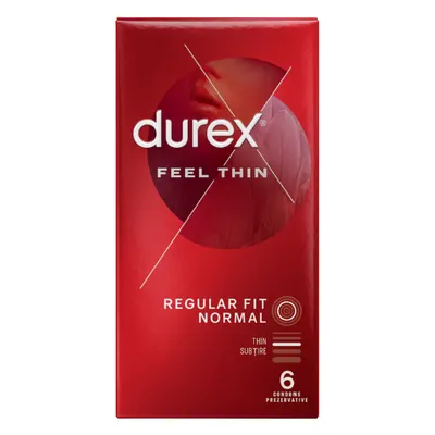 Prezervative Durex Feel Thin, Reckitt Benckiser | 6 buc