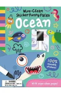 Wipe-Clean Sticker Funny Faces Ocean