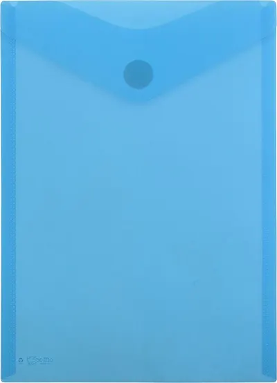Dosar cu capsa OfBox V-Lock - A4+, vertical, albastru