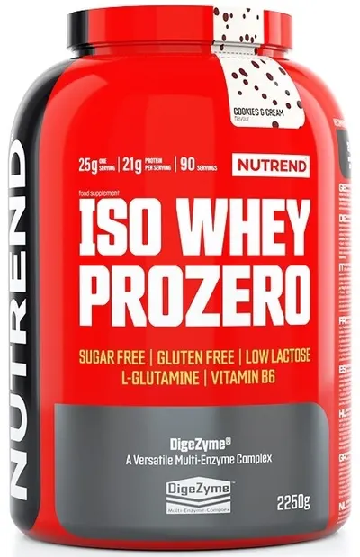 Iso Whey Prozero, fursecuri cu cremă, 2250 g, Nutrend