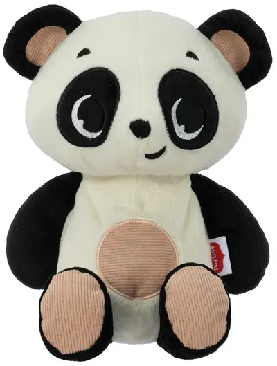 Jucărie de pluș Tiny Love - Panda, cu zgomot alb și lumină, Black and White