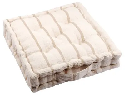 Pernă de podea STOF - St Trop, 45 x 45 x 10 cm, Linen