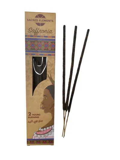 Betisoare parfumate artizanale organice SAFFRONIA (timp de ardere 2h)