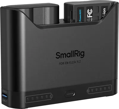Set de două baterii și încărcător SmallRig - Turbo, Nikon EN-EL15c
