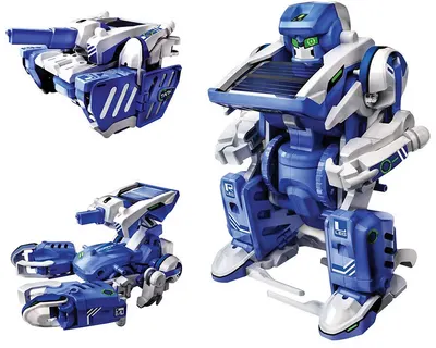 Robot solar pentru copii 3 în 1 Guga STEAM - Robot și mașini de luptă