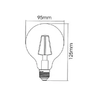 Sursa de iluminat, bec FILAMENT GLOBE G95-SOFT 7W E27 ADVANCE 3000K