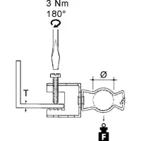 Clema cu surub cu clema pentru conducte FH107-GM4757