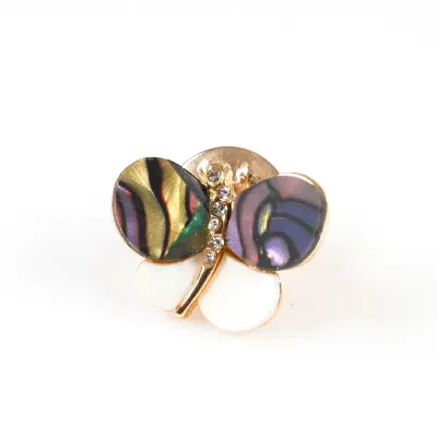 Brosa martisor fluture abstract cu aripi multicolore