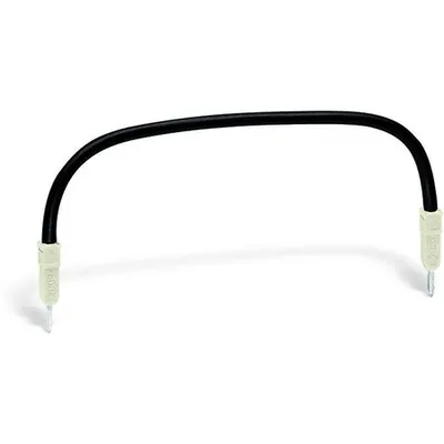 Push-in type wire jumper; insulated; wire length 60 mm; Conductor cross section 1.5 mm²; suitable for 2001, 2002, 2003 and 2022 Series rail-mounted terminal blocks; black
