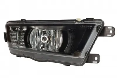 Far ceata Dreapta (H8 LED, cu lumini de zi; negru) potrivit SKODA RAPID 05.15-12.18