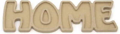 MDF inscripție decorativă Em Art - Home, 235 x 70 x 10 mm