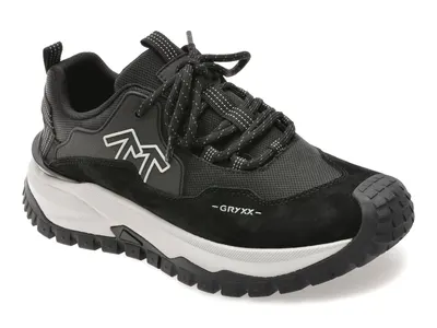 Pantofi sport GRYXX negri, 5901, din piele naturala