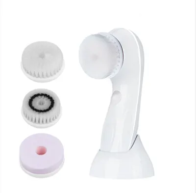 Perie Electrica Pentru Curatare Faciala Si Masaj 3 In 1, Alb