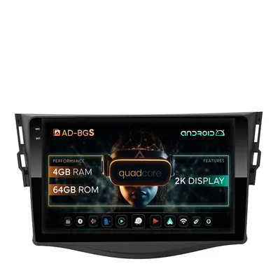 Navigatie 2K Toyota RAV4 (2006-2013), Android, S-Quadcore 4GB RAM + 64GB ROM, 9.5 Inch - AD-BGS90042K+AD-BGRKIT096