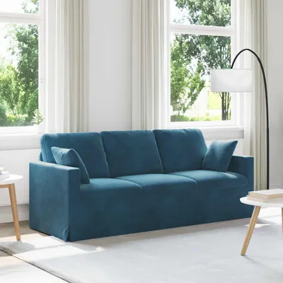 vidaXL Canapea albastru 198 x 78 x 80 cm Catifea