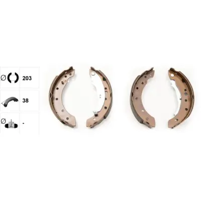 Set saboti frana TEXTAR 91061800