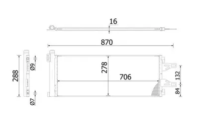 Condensator climatizare (cu uscator) potrivit CITROEN JUMPER II; FIAT DUCATO; PEUGEOT BOXER 2.0D-3.0D 04.06