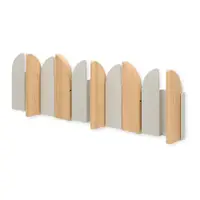 Cuier de perete bej/în culoare naturală din oțel 43 cm Saloon – Umbra
