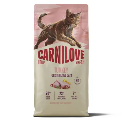 Carnilove True Fresh Cat Dry Turkey Sterilised Adult All Breeds 6 kg