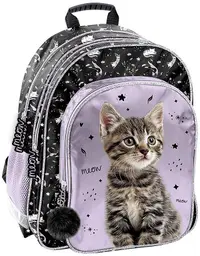 Ghiozdan școlar Paso Cat - Meow, Cu 2 compartimente