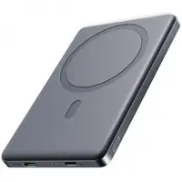 Baterie Externa Wireless Joyroom JR-PBM08, 5000mAh, 20W, PD + FQI, 1 x QI - 1 x USB-C, Gri