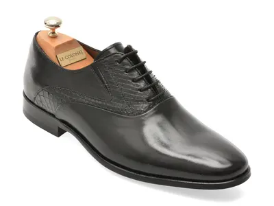Pantofi eleganti LE COLONEL negri, 60012, din piele naturala