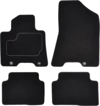 Covorase auto (set, velur, 4 bucati, culoare negru) HYUNDAI TUCSON dupa 2015