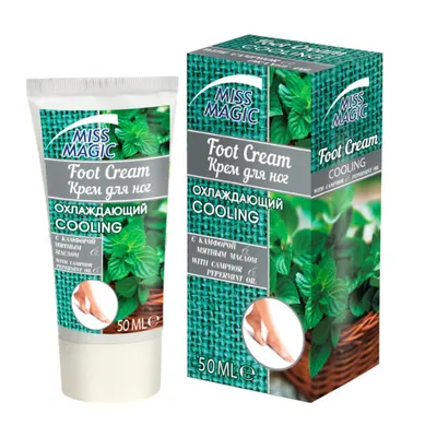 Crema pentru picioare cu camfor si ulei de menta Miss Magic | 50 ml