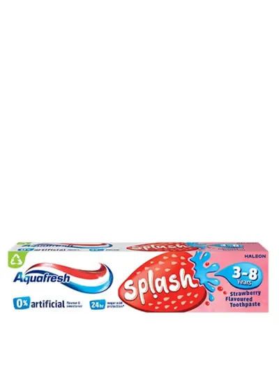 Aquafresh Pasta de dinti copii 50 ml 3-8 ani Splash Strawberry