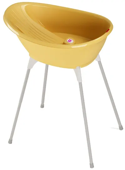 Set cadă și suport OK Baby - Bela, 79 cm, galbenă