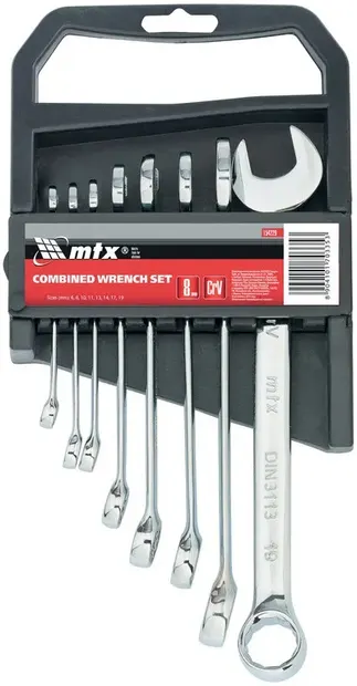 Set chei MTX - 8 bucăți, 6-19 mm, lustruite