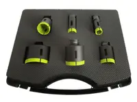 Set 6 carote diamantate pt. gresie portelanata & piatra - diam. 20, 25, 35, 40, 50, 68 (mm) - Super Premium - DXDH.80406.Satz6.20-68