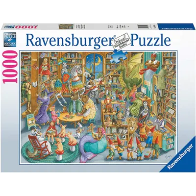 Puzzle Noapte in Librarie, 1000 Pcs