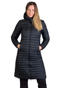 Geaca sport lunga femei Bobbie - Negru