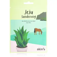 Skin79 Jeju Sandorong Jeju Aloe mască textilă calmantă cu efect de hidratare 33 ml
