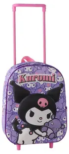 Ghiozdan 3D pentru grădiniță cu roți Cerda Hello Kitty - Kuromi