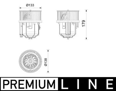 Ventilator habitaclu potrivit JAGUAR E-PACE; LAND ROVER RANGE ROVER EVOQUE, RANGE ROVER VELAR 1.5H-2.0H 09.17