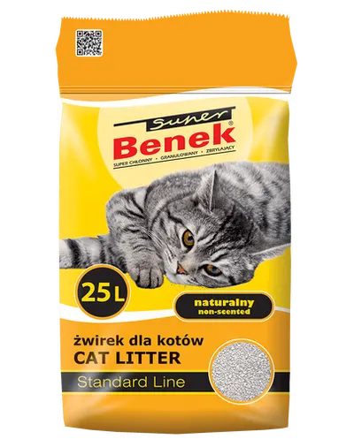 BENEK Super Standard nisip litiera pisici 25 L x 2 (50 L)