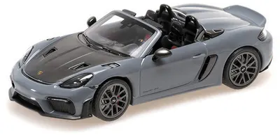 Model de colecție MINICHAMPS Modern: Mașini - Porsche Spyder RS, 2023, Grey W/Weissach Package