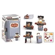 Play set barbeque, in troller, 15 piese