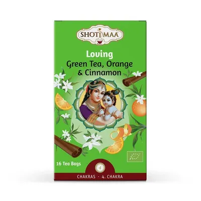 Ceai chakras - loving - ceai verde, portocala si scortisoara bio 16dz x 2g 32g Shotimaa