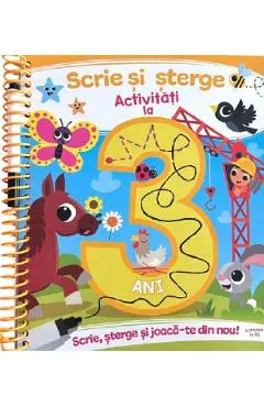 Scrie si sterge. Activitati la 3 ani