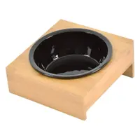 Bol cu suport pentru câini, din bambus ø 16 cm – Love Story